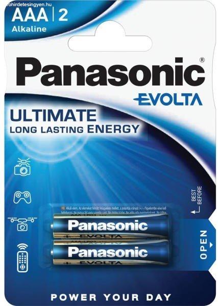Panasonic EVOLTA AAA mikro 1.5V szupertartós alkáli elemcsomag LR03EGE-2BP