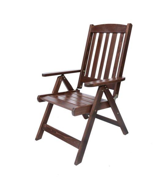 ANETA fenyőfából készült lakkozott, összecsukható kerti szék