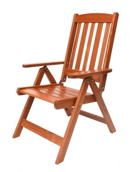 LUISA fenyőfából készült összecsukható, lakkozott kerti szék