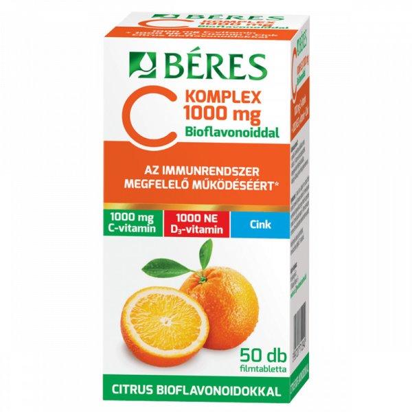 Béres C Komplex 1000mg C D Zn bioflavonoid filmtabletta 50x