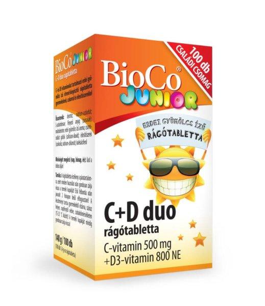 BioCo C+D3 Duo Junior Rágótabletta 100x