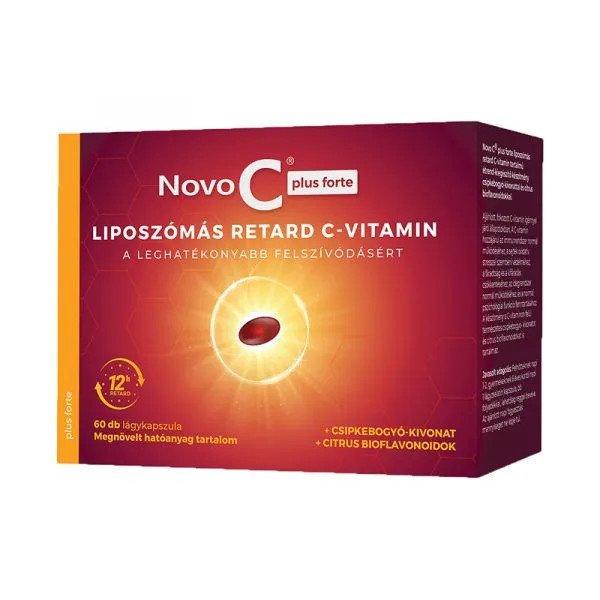 Novo C Plus liposzómás C vitamin csipkebogyó kapszula 60x