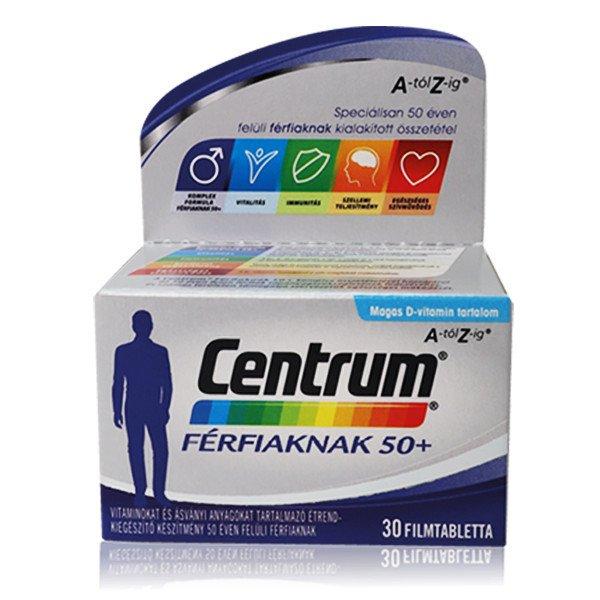 Centrum A-tól-Z-ig Férfiaknak 50+ filmtabletta 30x