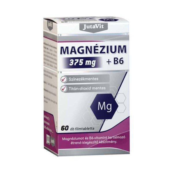 JutaVit Magnézium 375 mg + B6-vitamin tabletta 60x