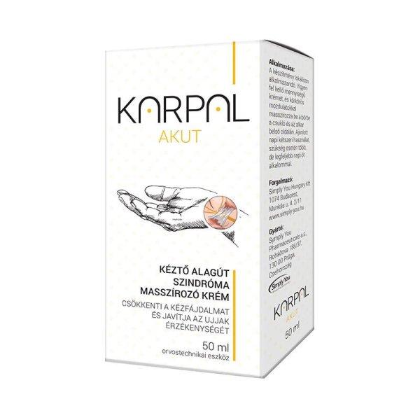 Karpal Akut kéztő alagút szindróma masszírozó krém 50 ml