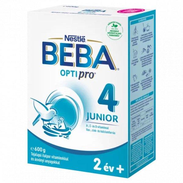 Beba Optipro 4 Junior tejalapú italpor vitaminokkal és ásványi anyagokkal 2
év+ 600 gr