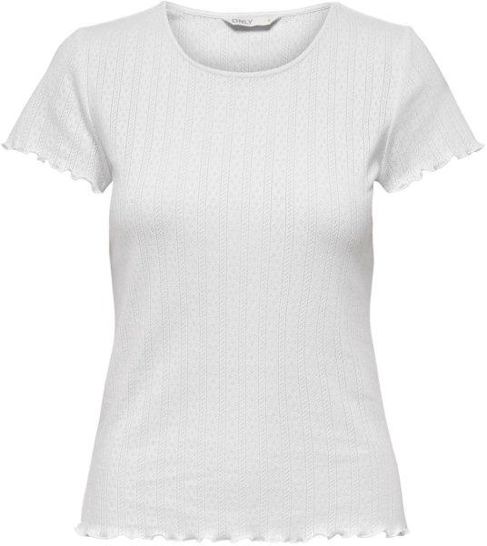 ONLY Női póló ONLCARLOTTA Tight Fit 15256154 White XL