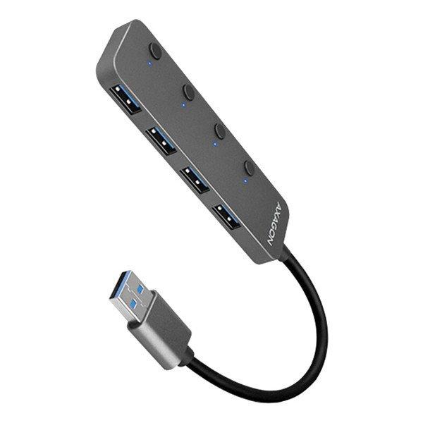 AXAGON HUE-MSA 4x USB3.2 Gen 1 SWITCH hub, metal, micro USB power IN, 20 cm
USB-A kábel