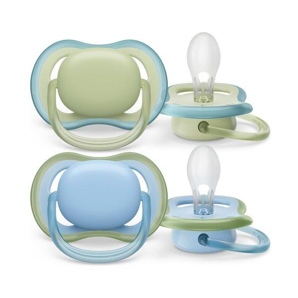 Philips AVENT játszócumi Ultra Air neutral 0-6hó fiús kék 2db 