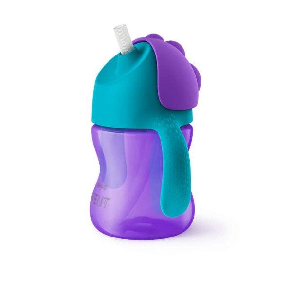 Philips AVENT itatópohár rugalmas szívószállal 200ml 9hó lányos 