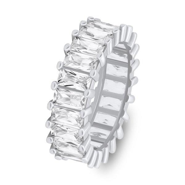 Brilio Silver Csillogó ezüst gyűrű átlátszó
cirkónium kövekkel RI087W 52 mm