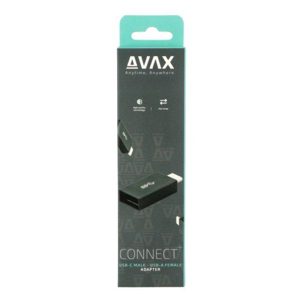 Avax AD602 CONNECT+ Type C - USB A OTG adapter Windows/MacOS Black