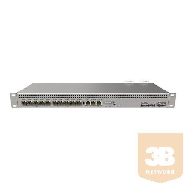 MIKROTIK Vezetékes Router (RB1100AHx4) Dude Edition 13xGiga Lan