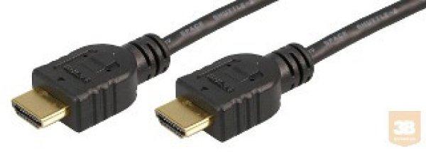 Logilink HDMI kábel --> HDMI 1.4 kábel, arany, 1.5 m.