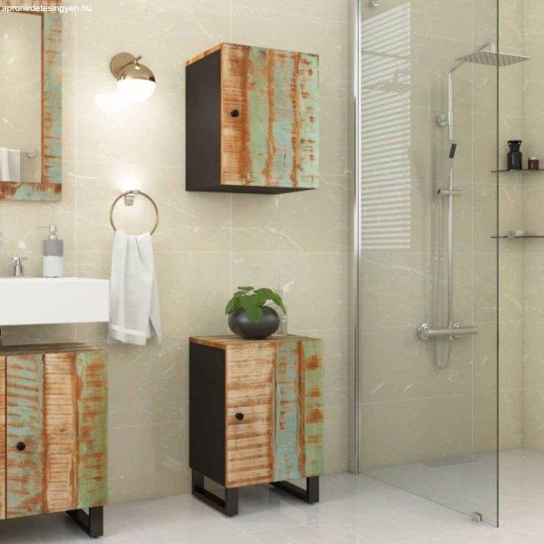 Tömör újrahasznosított fa fürdőszobaszekrény 38 x 33 x 58 cm
