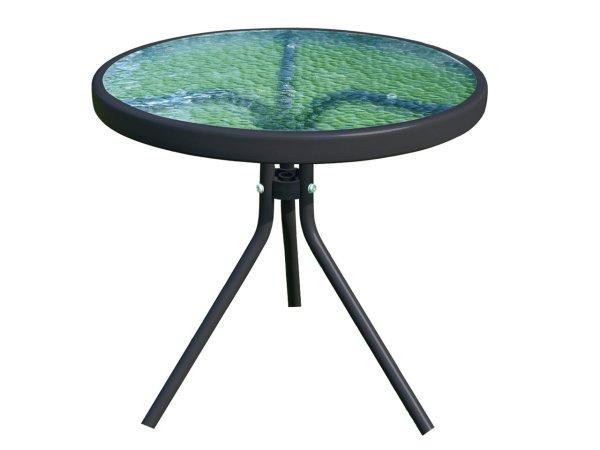 TEM-Habir kerti kör alakú kisasztal