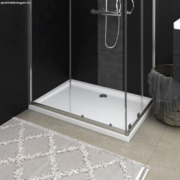 Téglalap alakú fehér ABS zuhanytálca 80 x 110 cm