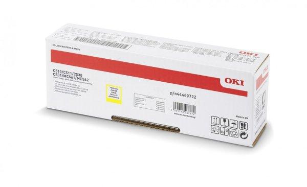 Oki C510/530/MC562 Eredeti Yellow Toner