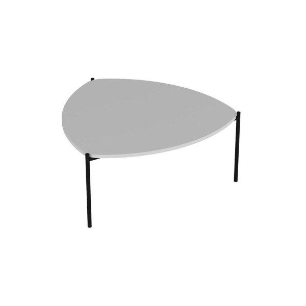 Lerakóasztal, háromszögű, fehér - OEUIL - Butopêa