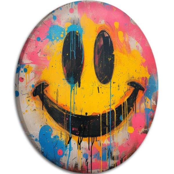 Kerek festmények akrillal Az öröm színei | different dimensions