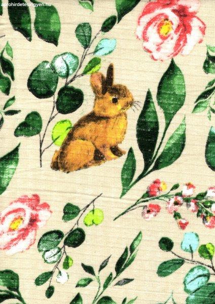 Mintás textil pelenka 1db-os - nyuszi 