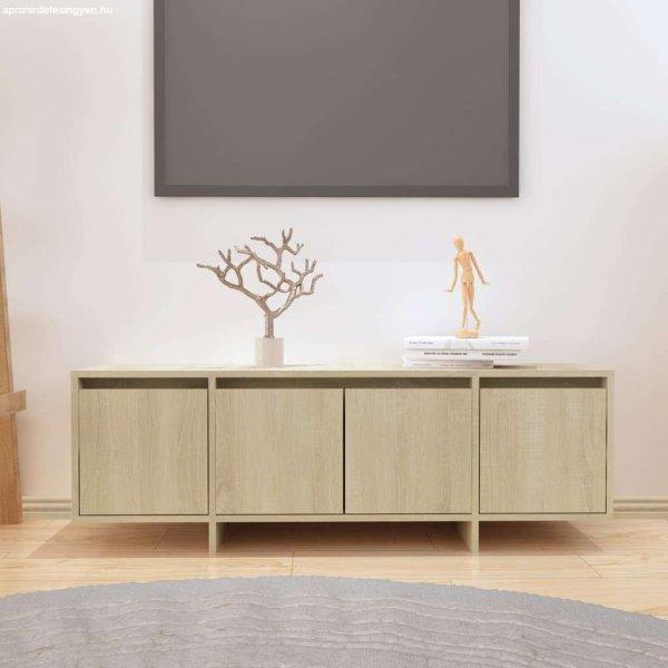 vidaXL sonoma-tölgyszínű forgácslap TV-szekrény 120 x 30 x 40,5 cm