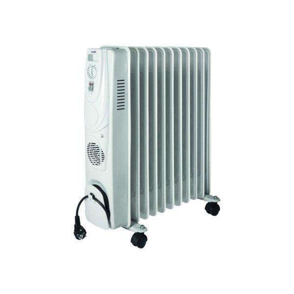 Home FKO 11/T olajradiátor beépített ventilátoros fűtőtesttel 11 tag 2400
W - 00080552