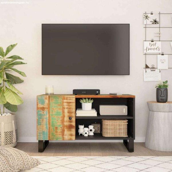 vidaXL tömör újrahasznosított és szerelt fa TV-szekrény 80x33x46 cm