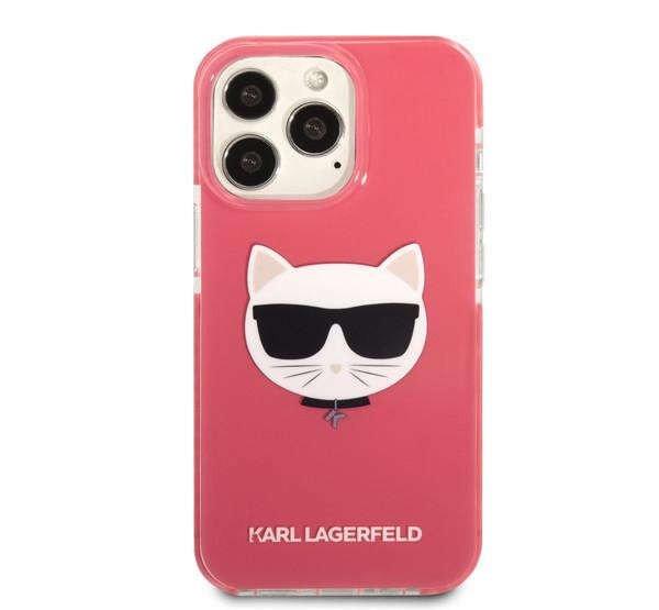 Karl Lagerfeld Choupette Head TPE szilikon hátlap tok iPhone 13 Pro,
rózsaszín