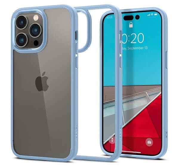 Spigen Crystal Hybrid iPhone 14 Pro Max Sierra Blue tok, kék