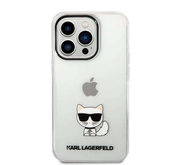 Karl Lagerfeld Choupette Body iPhone 14 Pro Max hátlap tok, átlátszó