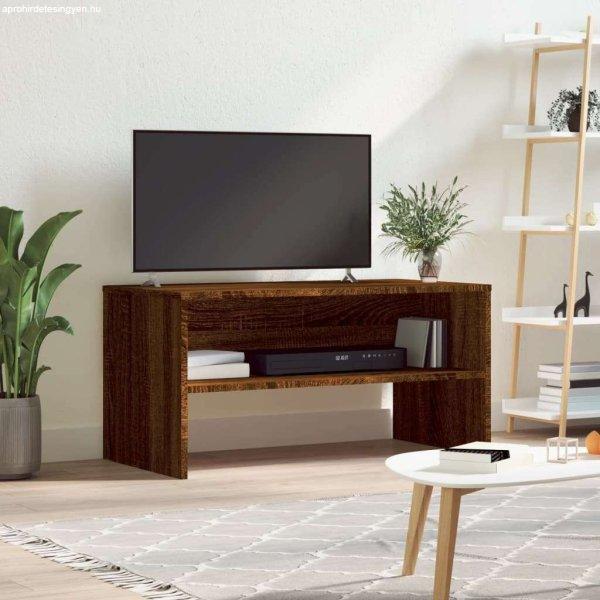 vidaXL barna tölgy színű szerelt fa TV-szekrény 80 x 40 x 40 cm