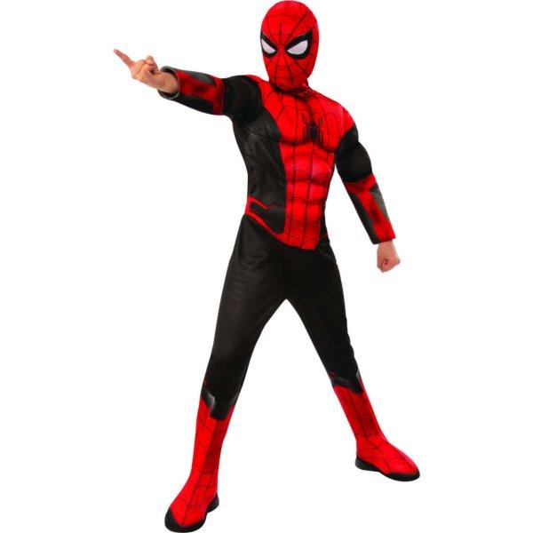 Deluxe Spiderman jelmez 3D izmokkal fiúknak - No Way Home 7-8 110 - 116 cm