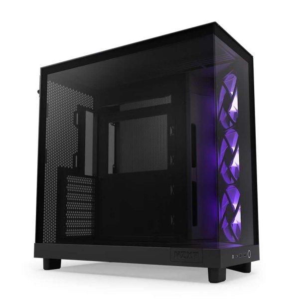 NZXT H6 Flow RGB Számítógépház - Fekete