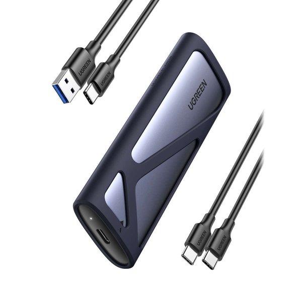 Ugreen M.2 SSD meghajtó ház USB 3.2 Gen 2 (SuperSpeed USB 10 Gbps) szürke
(CM400 90264)