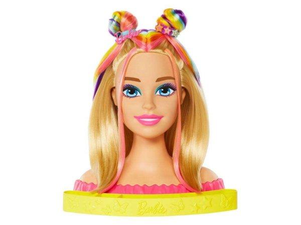 Barbie Neon szivárvány babafej