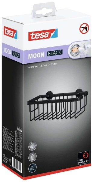 Tesa Moon Black Zuhanyzó tároló - Fekete
