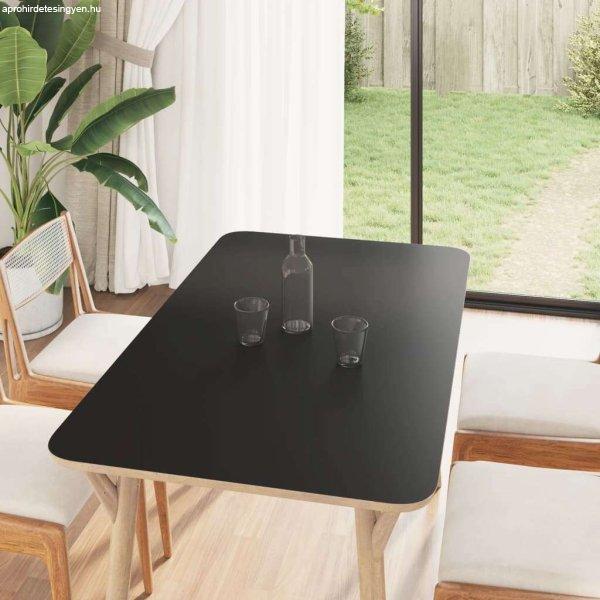vidaXL öntapadós matt fekete PVC bútormatricák 90 x 500 cm
