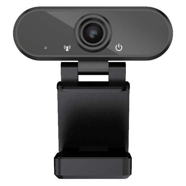 Webkamera 1080P, USB 2.0, FullHD, állvány mellékelve, egyben, fekete