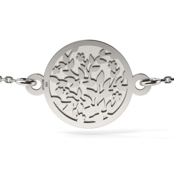 Karkötő ezüst nyaklánc modellel Begonia