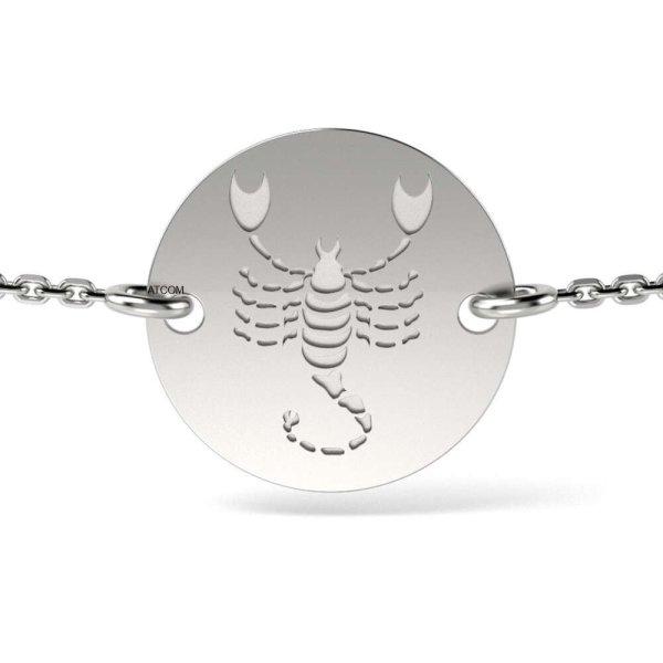 Karkötő ezüst nyaklánccal Skorpió modell