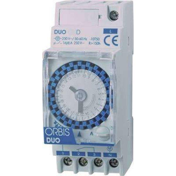ORBIS Zeitschalttechnik DUO D 230 V Kalapsínes időkapcsoló óra Analóg 230
V/AC