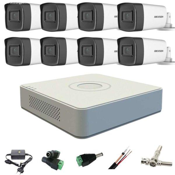 Professzionális CCTV rendszer Hikvision 8MP Turbo HD IR 30m kamerák