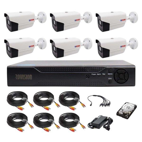 Rovision oem Hikvision 2MP full hd 6 kamera felügyeleti rendszer, Pentabrid 5
az 1-ben DVR, 8 csatorna, tartozékok és merevlemez tartozékokkal együtt.