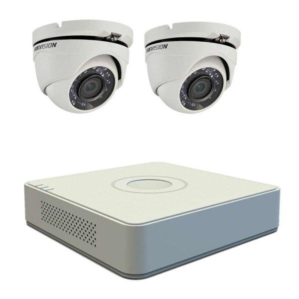 Videó megfigyelő készlet Hikvision 2 kamerák TurboHD 2MP, DVR 4 csatornák
