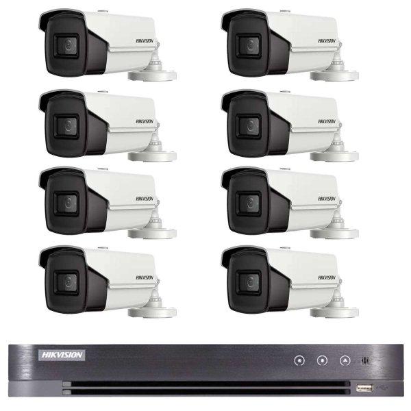 8 kamerás megfigyelőrendszer: Hikvision 8MP 4 az 1-ben IR60m, 8 csatornás
DVR, 8 MP, 4K