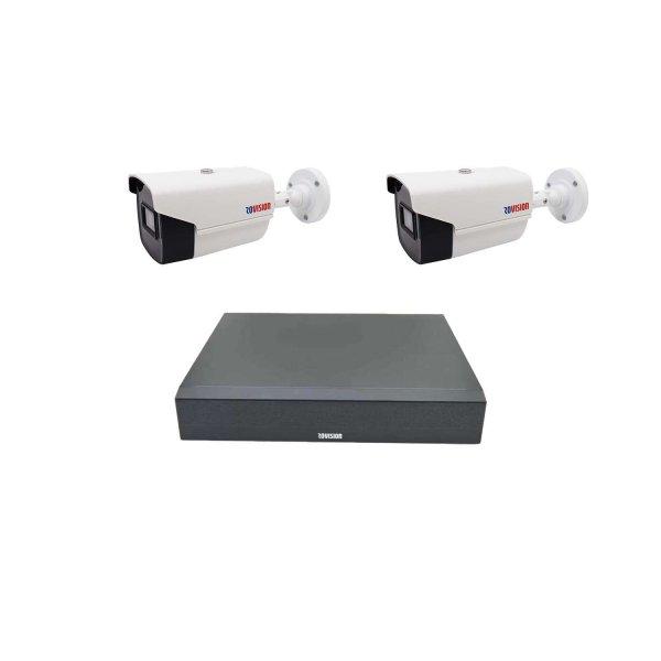 Videó megfigyelő készlet 2 professzionális kamera 2 MP 1080P full hd, IR
40m, DVR 4 csatorna 5MP-N