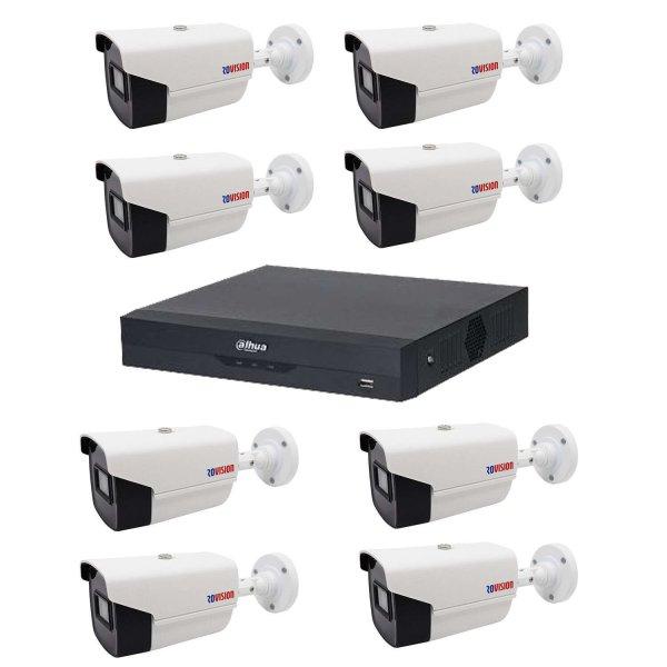 Alapvető videó felügyeleti rendszer 8 kamera Rovision oem Hikvision 2MP, full
hd, IR40, Pentabrid DVR 8 csatornák