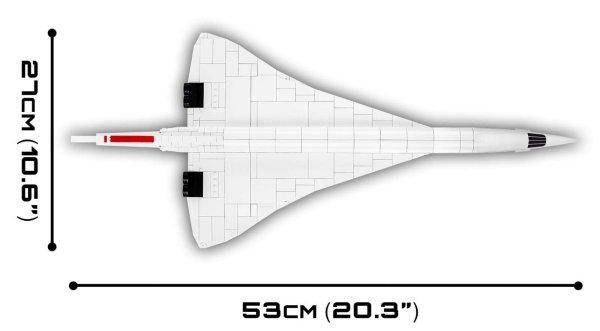 Cobi Action Town Concorde repülőgép műanyag modell (1:95)