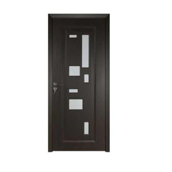 Fa beltéri ajtó üveggel BestImp B02-78-K, bal / jobb, szürke, 203 x 78 cm